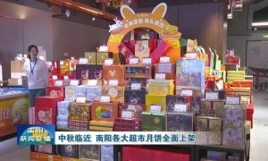 中秋临近 南阳各大超市月饼全面上架
