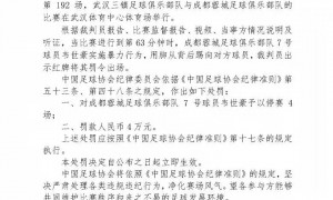 重磅罚单!韦世豪脚踢邓涵文 被停赛4场罚款4万