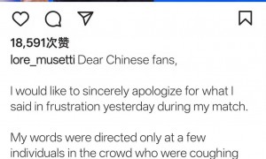 穆塞蒂道歉,称自己“伤害了许多中国球迷的感情”
